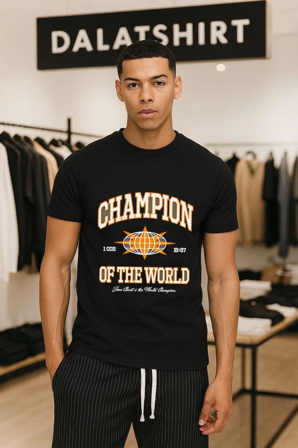 Champion Of The World Jesus Christ World Champion Bible Verse shirt