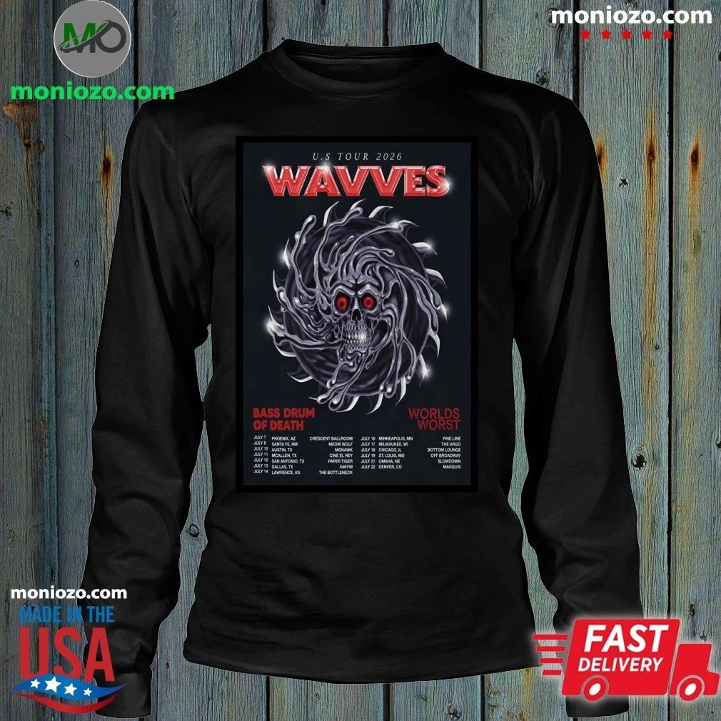Wavves US Tour 2026 Poster T-Shirt