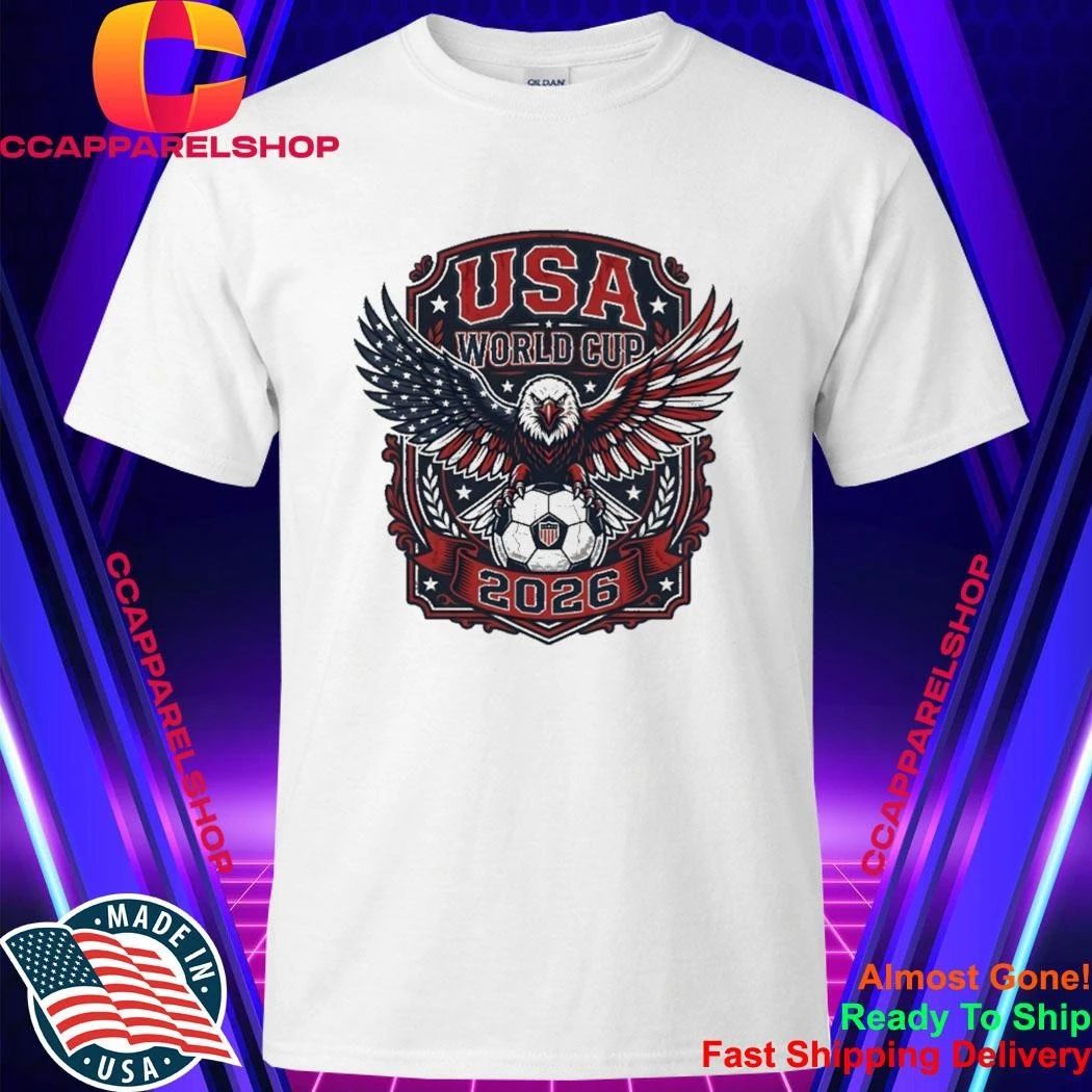 USA World Cup 2026 Soccer Fan Patriotic American Flag Shirt