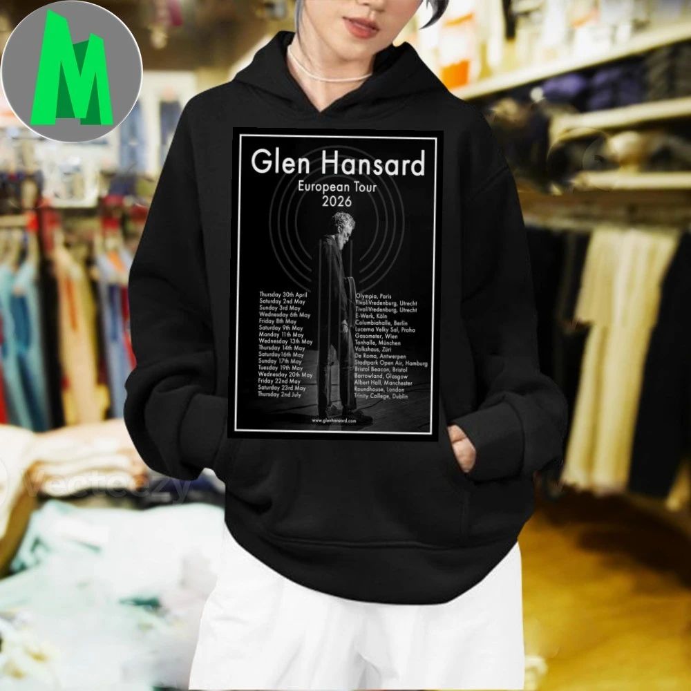 Glen Hansard Europe 2026 New Poster Shirt