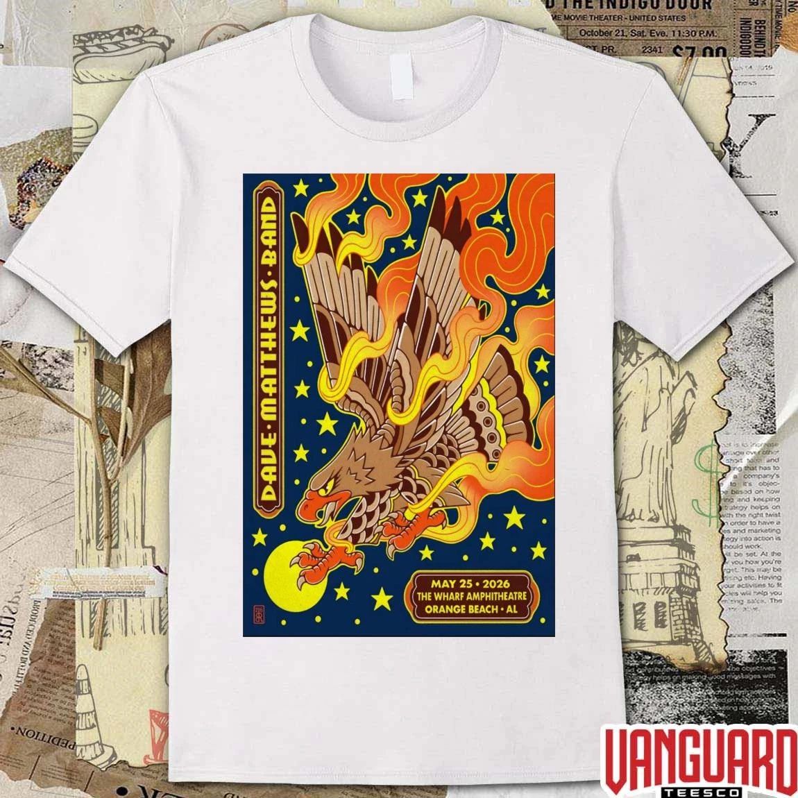Dave Matthews Band Orange Beach AL May 15 2026 The Wharf Amphitheatre Poster t-shirt