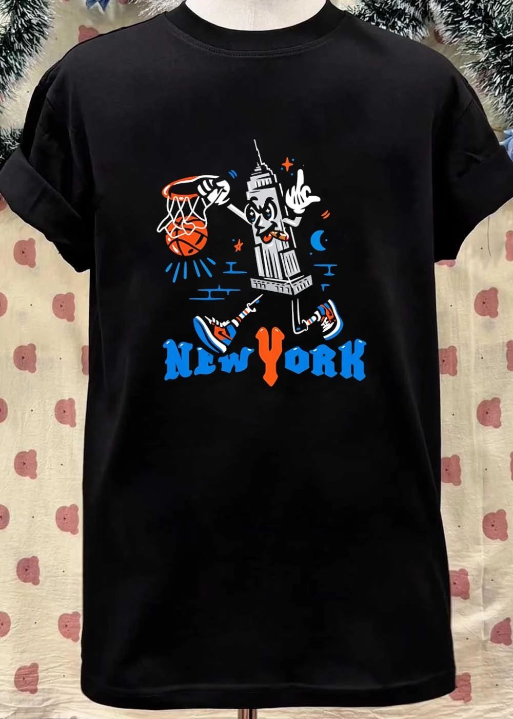 New York Empire State Building Smoking Cigar Dunking Basketball shirt