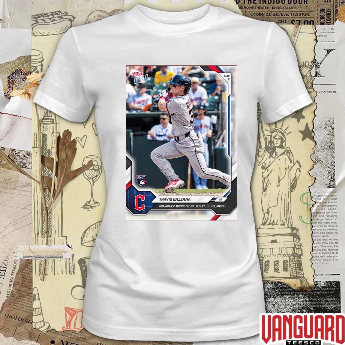 Cleveland Guardians Travis Bazzana 2026 Topps Now Poster t-shirt