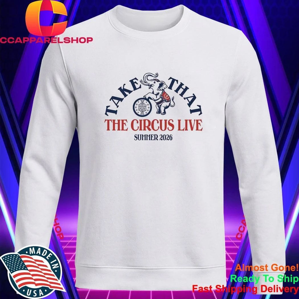 Take That Merch The Circus Live Tour 2026 Summer Elephant Shirt
