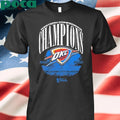 Oklahoma City Thunder Black 2025 Conference Champions Playoff Box Out shirt