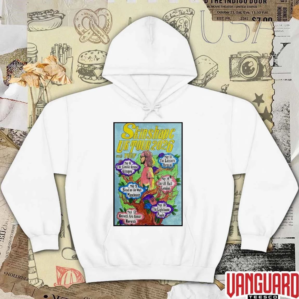 Skinshape UK Tour May 6-7 2026 Poster t-shirt