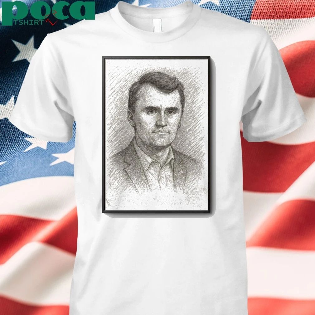 Charlie Kirk Memorial Sketch Art Poster 2025 shirt