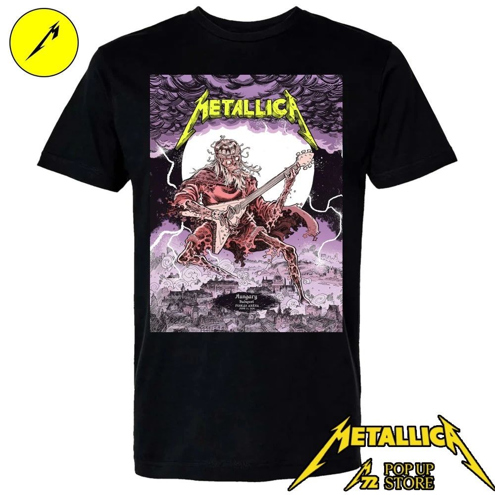 Metallica M72 Budapest Night 1 T-Shirt – June 11 Puskás Aréna, Hungary