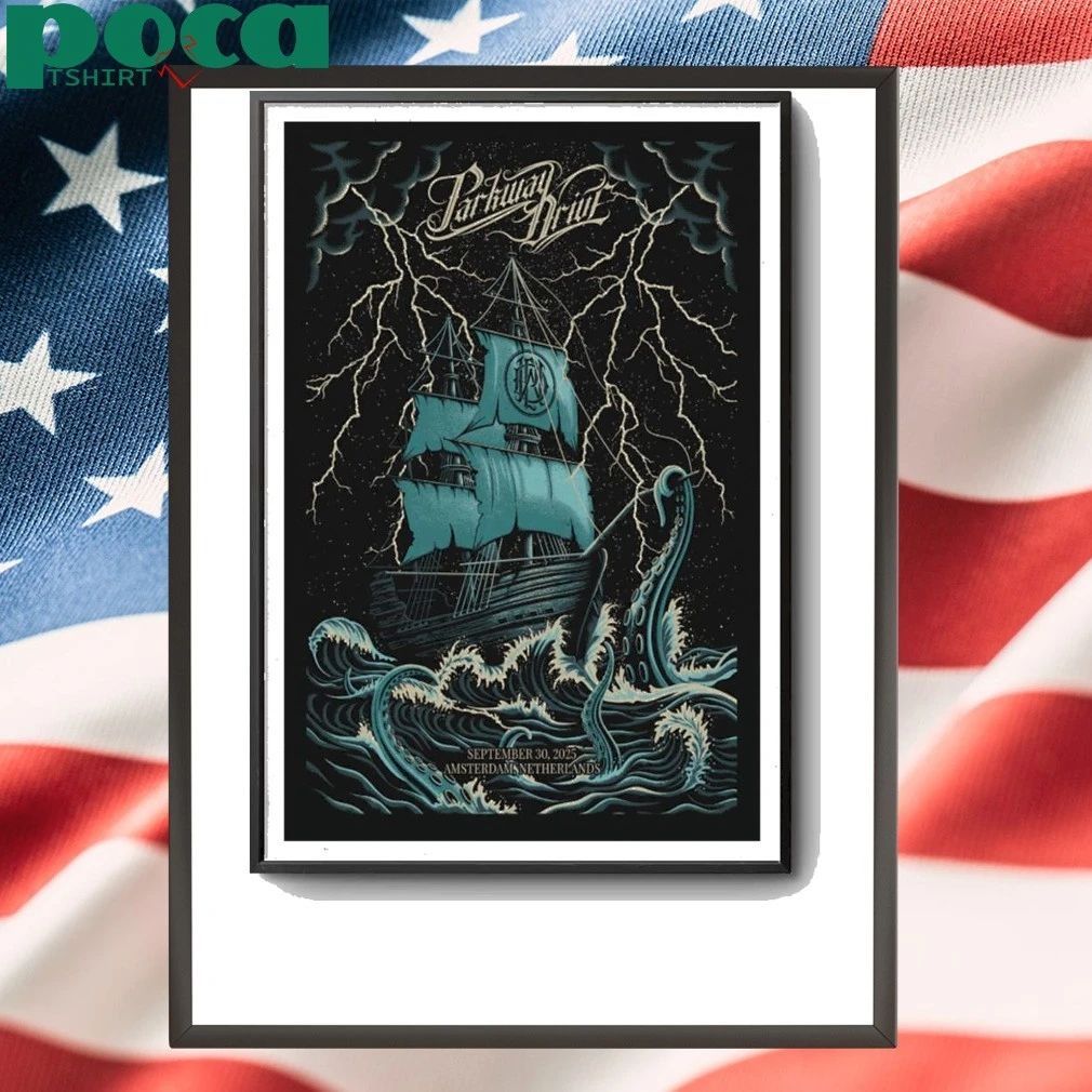 Parkway Drive Tour Amsterdam, Netherlands 30 Sep 2025 Poster shirt