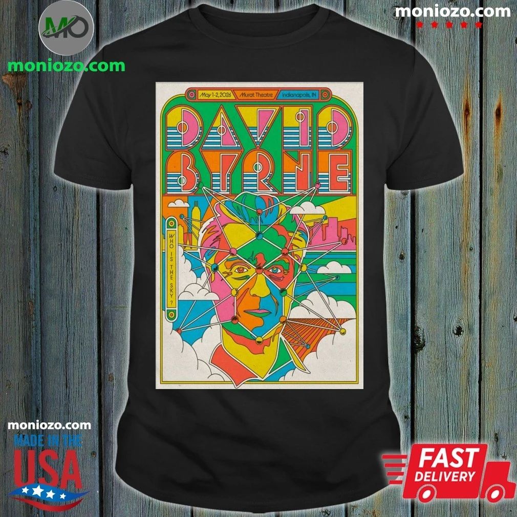 David Byrne May 1-2 2026 In Indianapolis IN Poster Shirt
