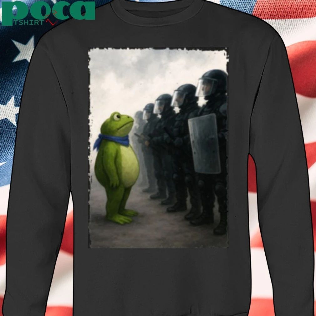 Portland Frog Frogs Against Army T-shirt