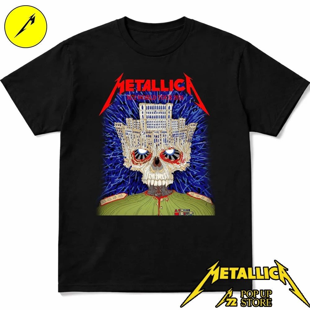 Metallica May 13, 2026 Bucharest, Romania Arena Nationala The Palace of Parliament Skulls by Matei Apostolescu Shirt