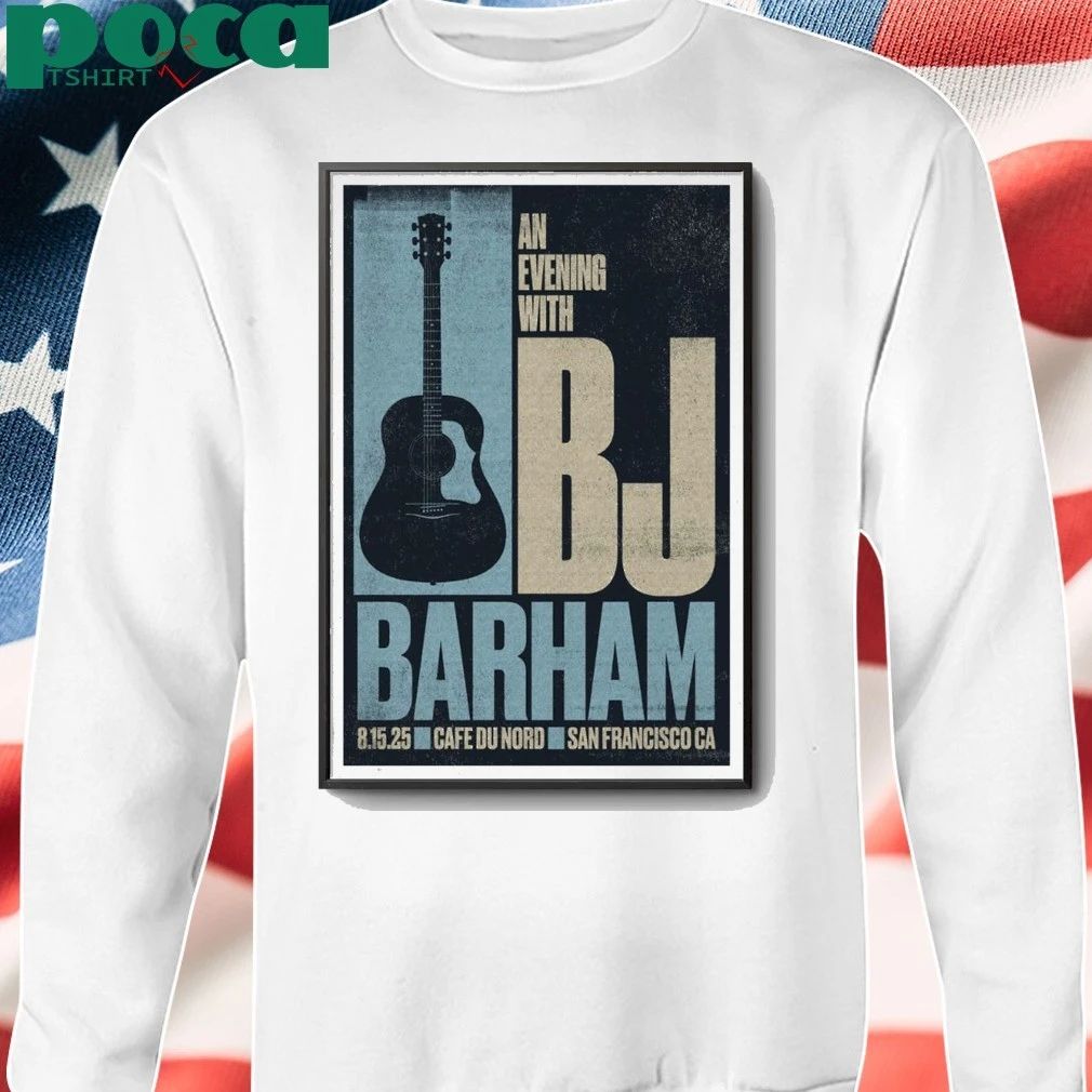BJ Barham August 15 2025 Cafe du Nord San Francisco CA shirt