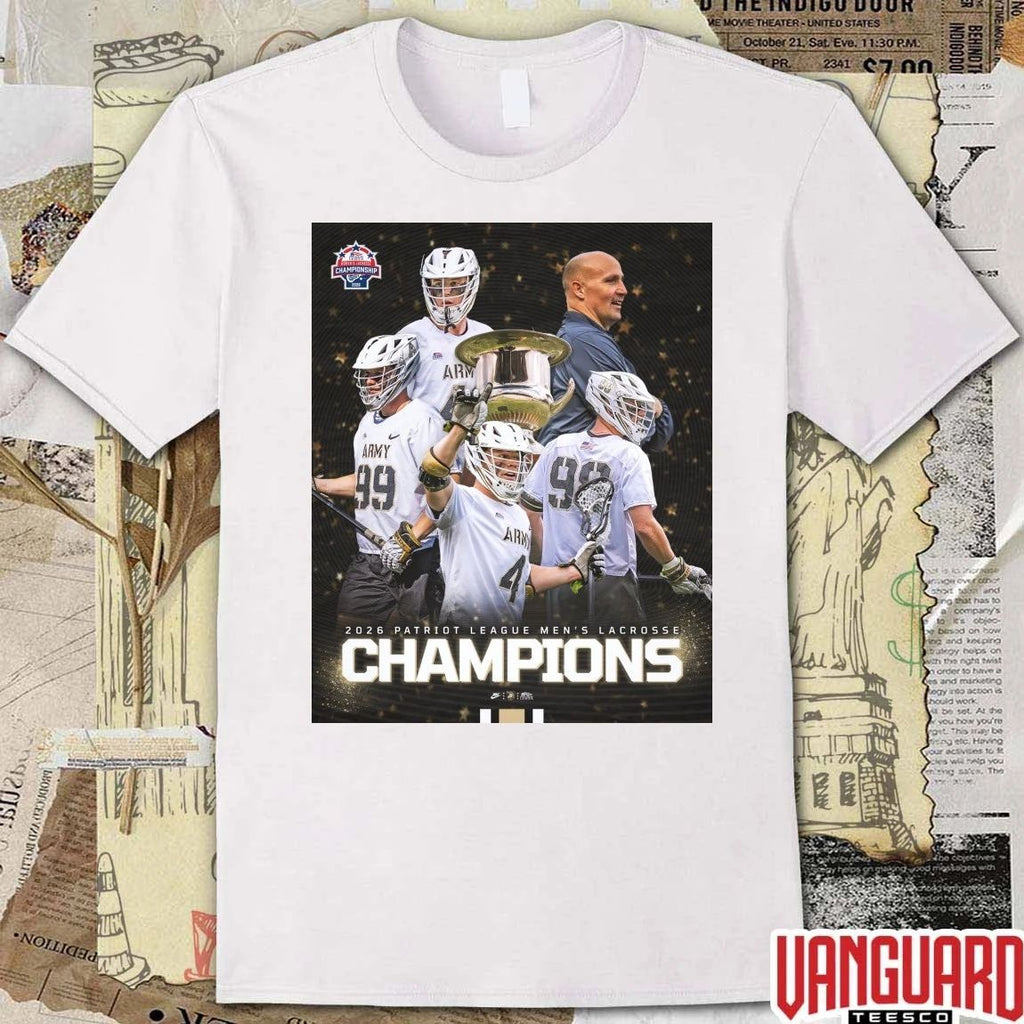 Army West Point 2026 Patriot League Men’s Lacrosse Championship Poster t-shirt