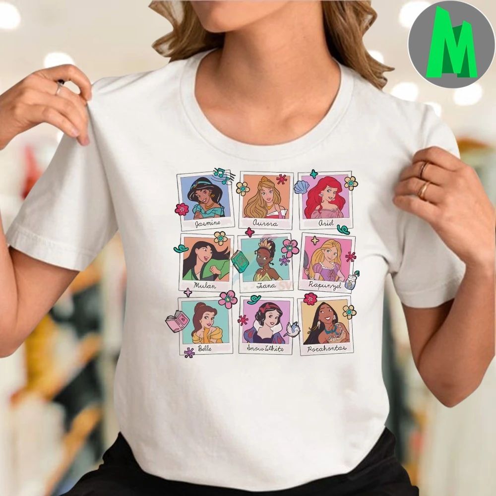 Princess Character Photo Collage Shirt