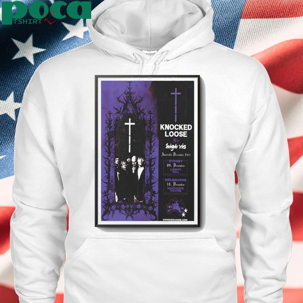Knocked Loose & High Liberty Hall Moore Park Tour 2025 Poster shirt