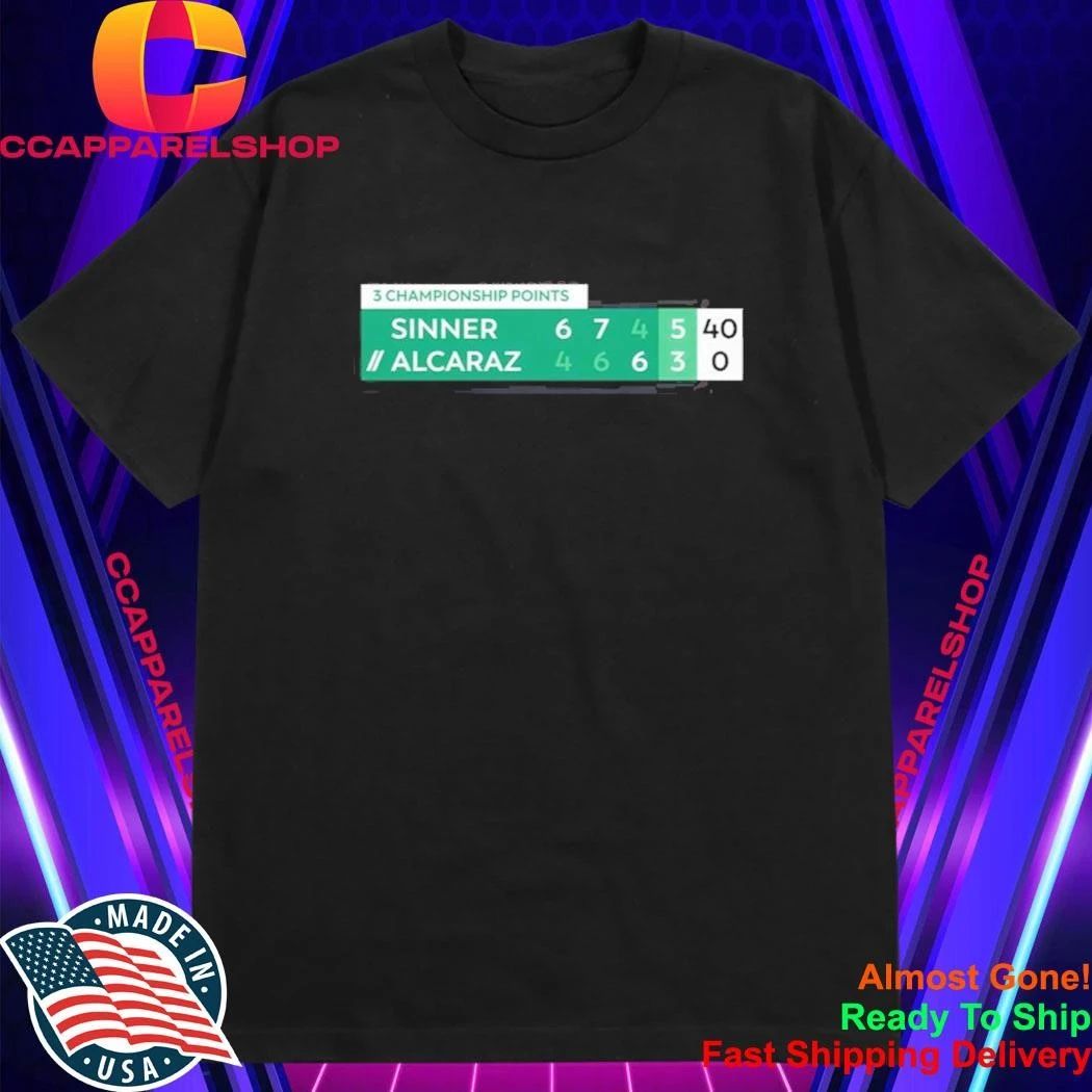 Alcaraz Vs Sinner Championship Points Shirt