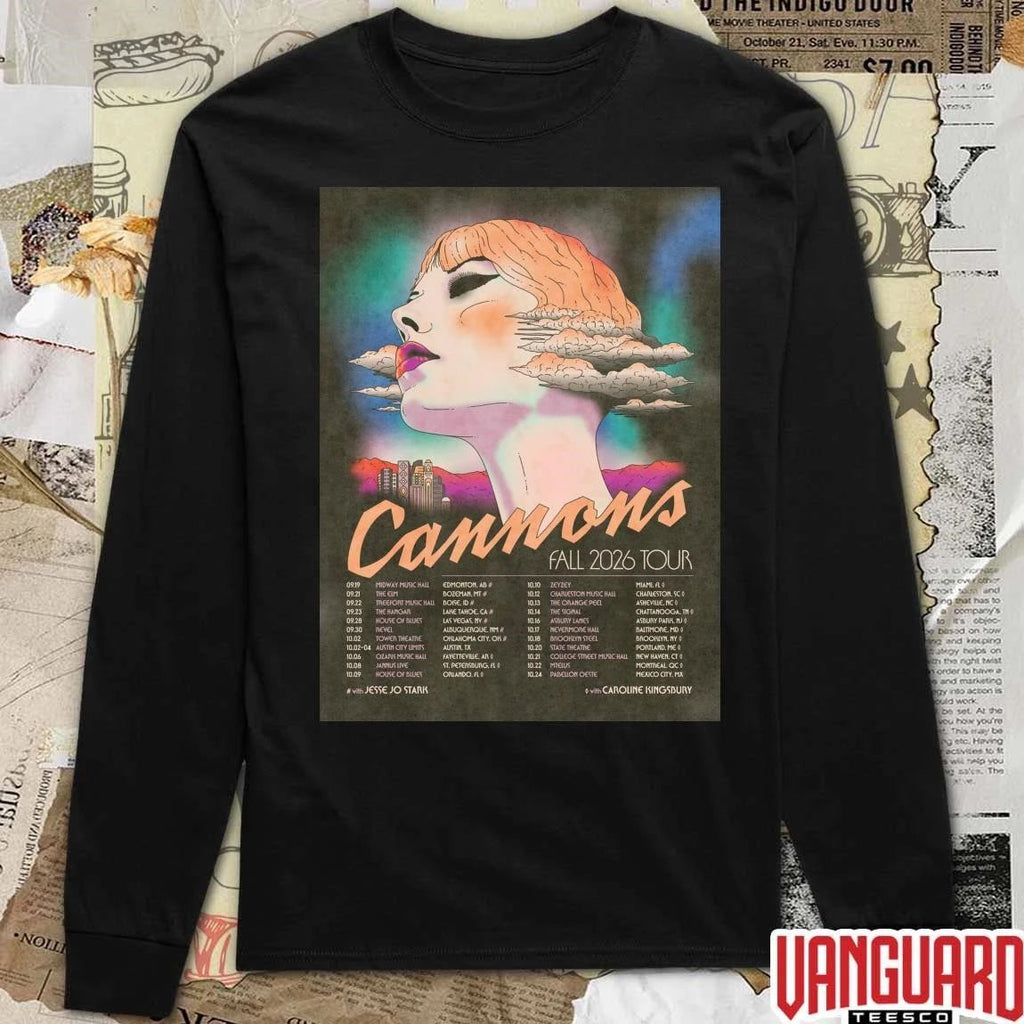Everything Glows Tour Cannons Fall 2026 Poster t-shirt