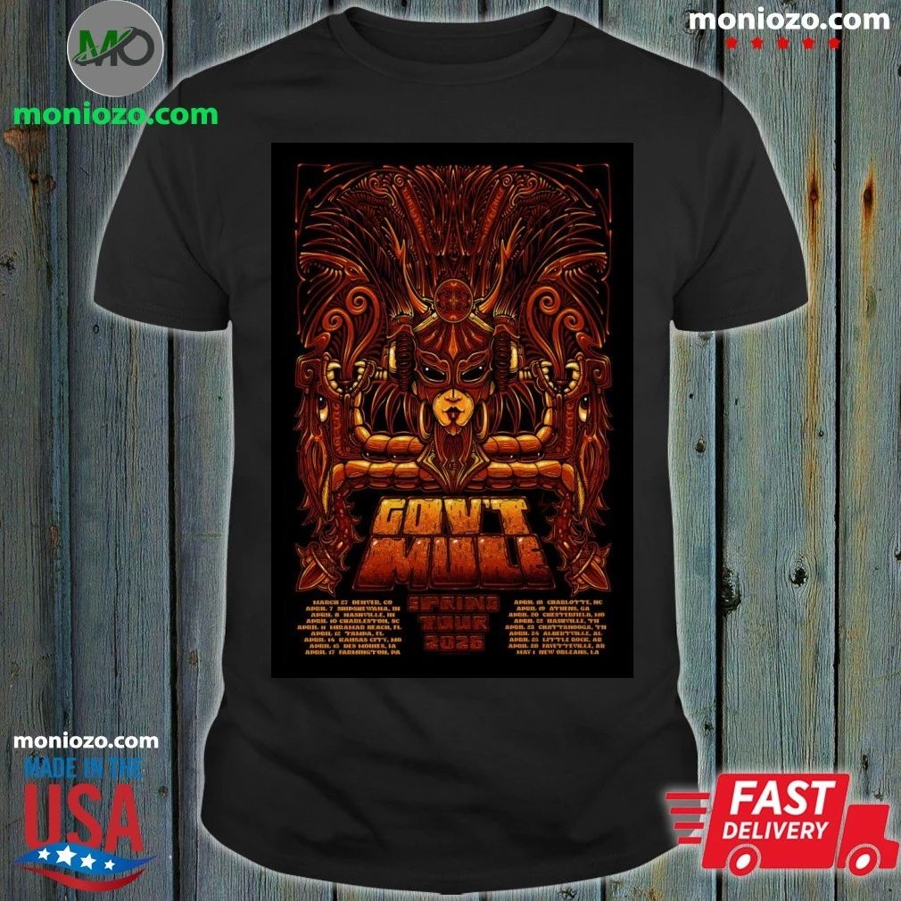 Gov’t Mule Spring Tour 26 Poster T-Shirt