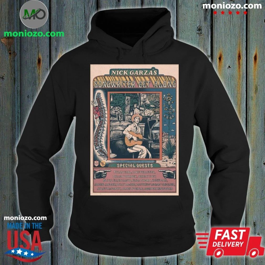 Original Mar 14 2026 Nick Garza’s Concert Poster Shirt