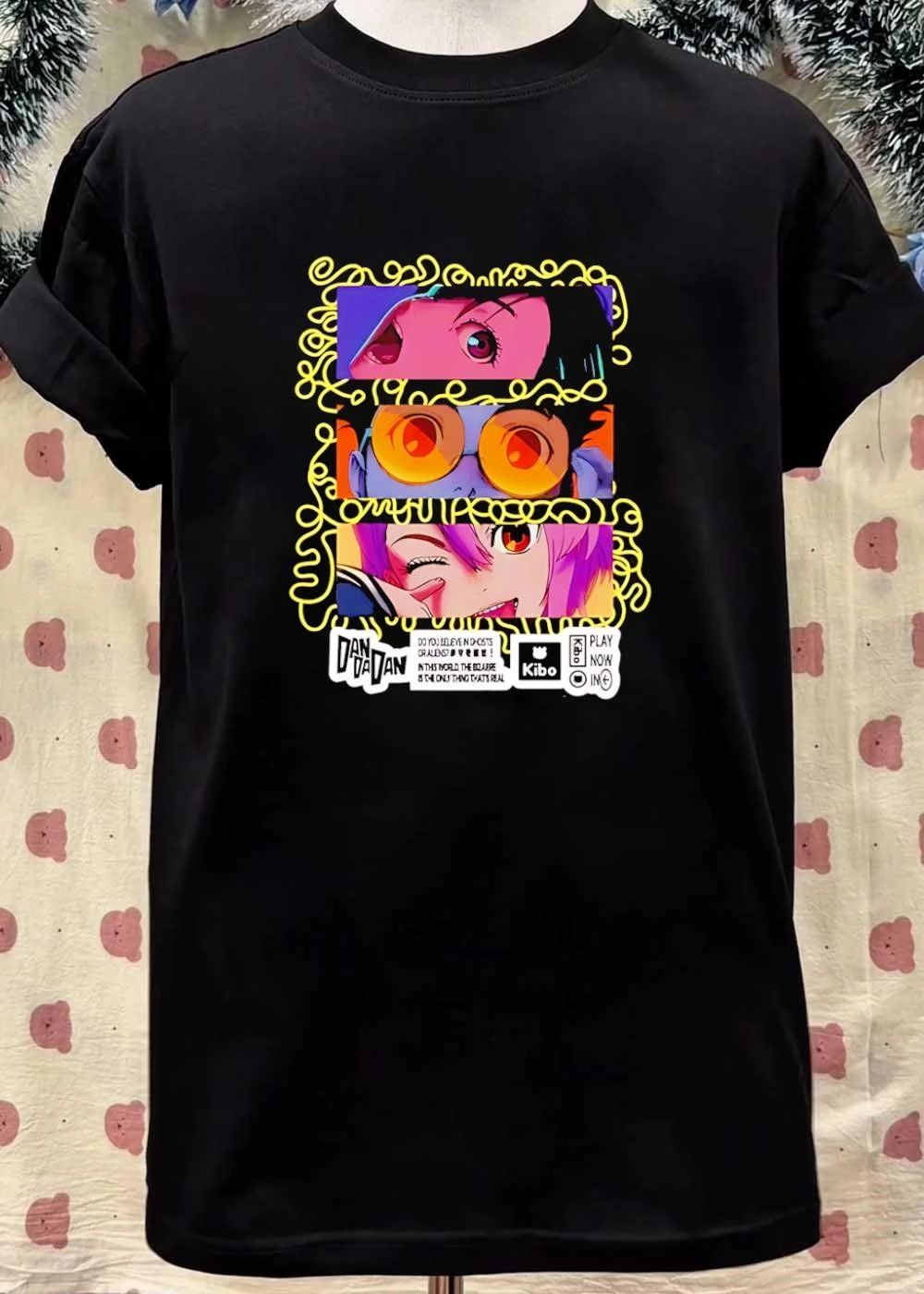 Dandadan Anime Manga Okarun Momo Ayase Jiji Ghosts Aliens Bizarre Real Kibo Shirt