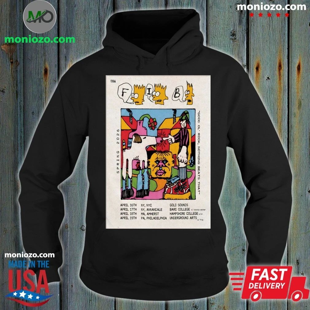 Original Fib Band Spring Tour 26 Poster T-shirt
