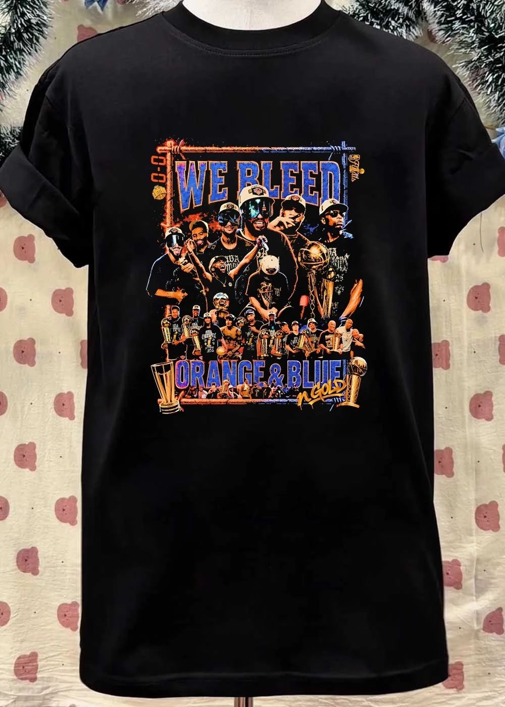 NBA Champions We Bleed Orange & Blue n Gold Graphic T-Shirt