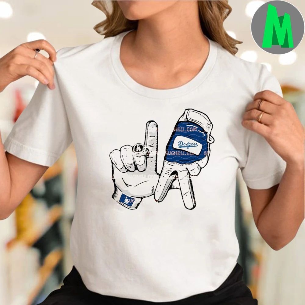 Los Angeles Dodgers Hands LA Dodgers Hands Signed Shirt