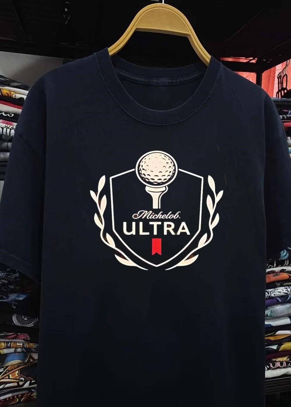 Michelob Ultra Golf Ball Shield Logo Apparel T-Shirt