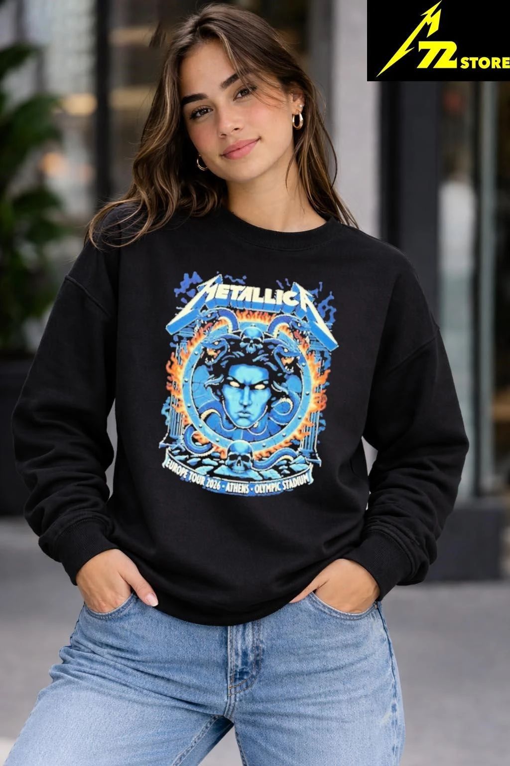 Metallica M72 Athens Europe Tour 2026 Medusa Shield May 9 2026 Greece Shirt