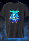 I Work Out So I Can Eat Garbage Funny Mouse Lifting shirt