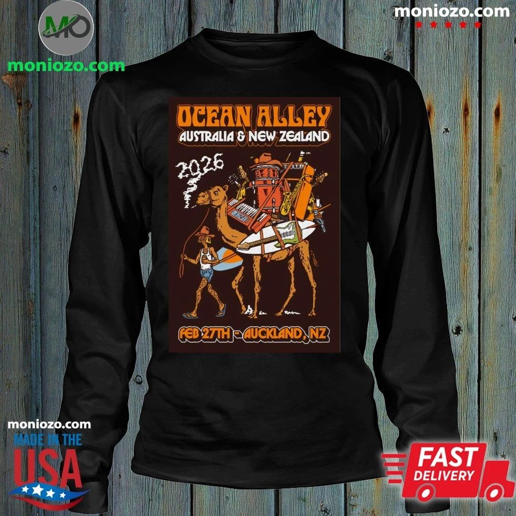 Original Ocean Alley 2026 AUS NZ Tour Limited Edition NZ Tour Poster T-Shirt – Best Gift for Music Fans