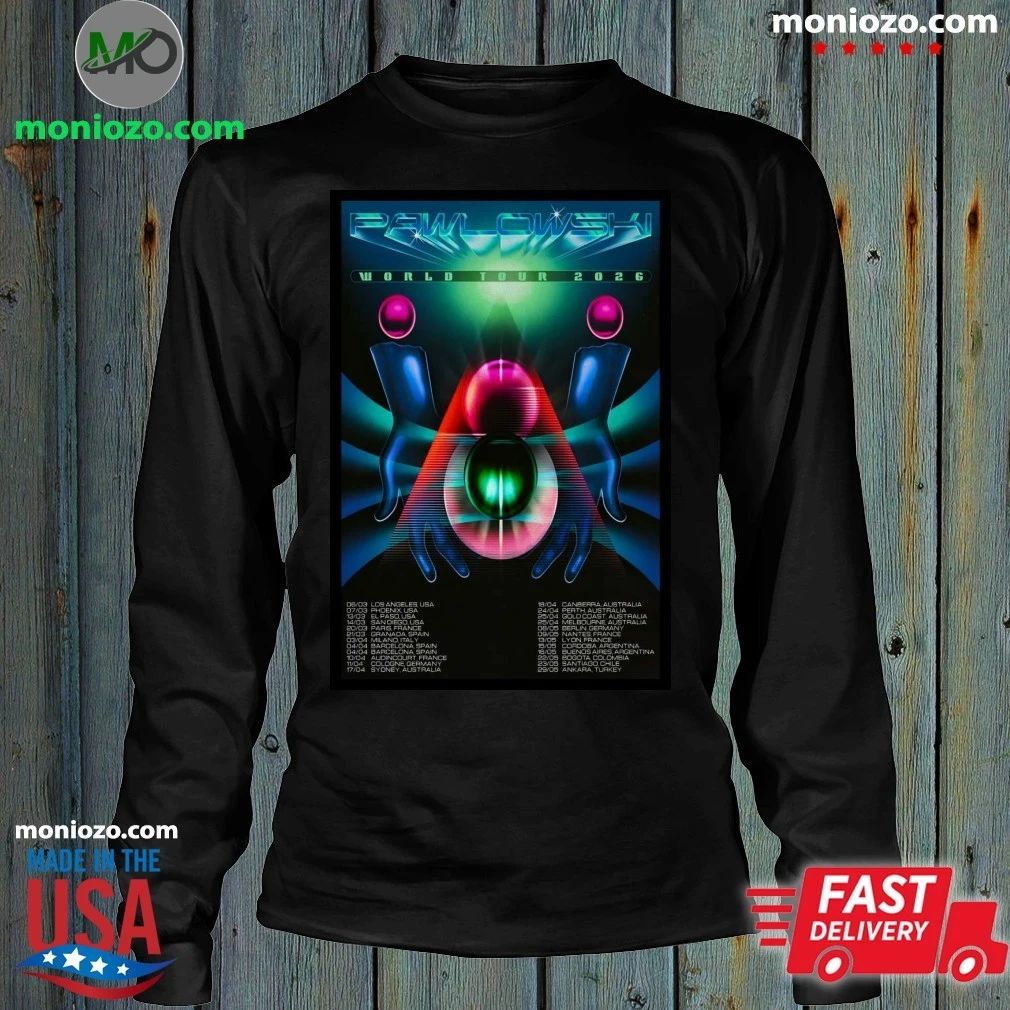 Original Pawlowski World Tour 2026 Poster T-shirt
