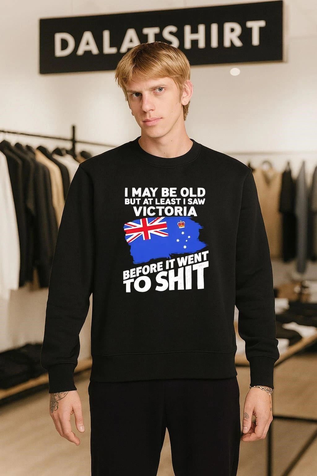 I Saw Victoria Before It Went To Shit Australia Flag T-Shirt