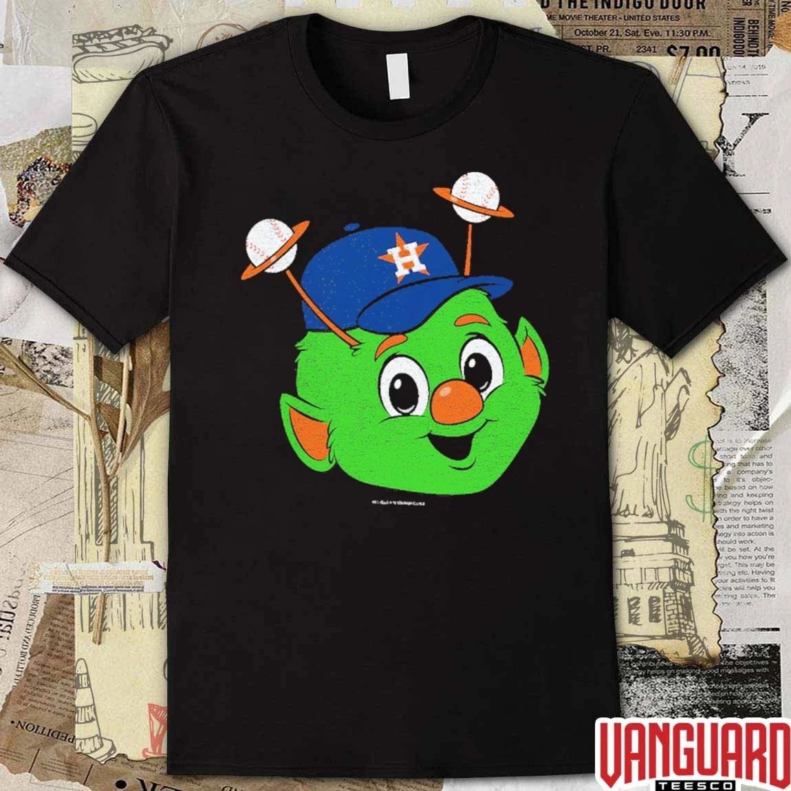 Houston Astros Mitchell And Ness Youth Big Face Mascot MLB Baseball t-shirt