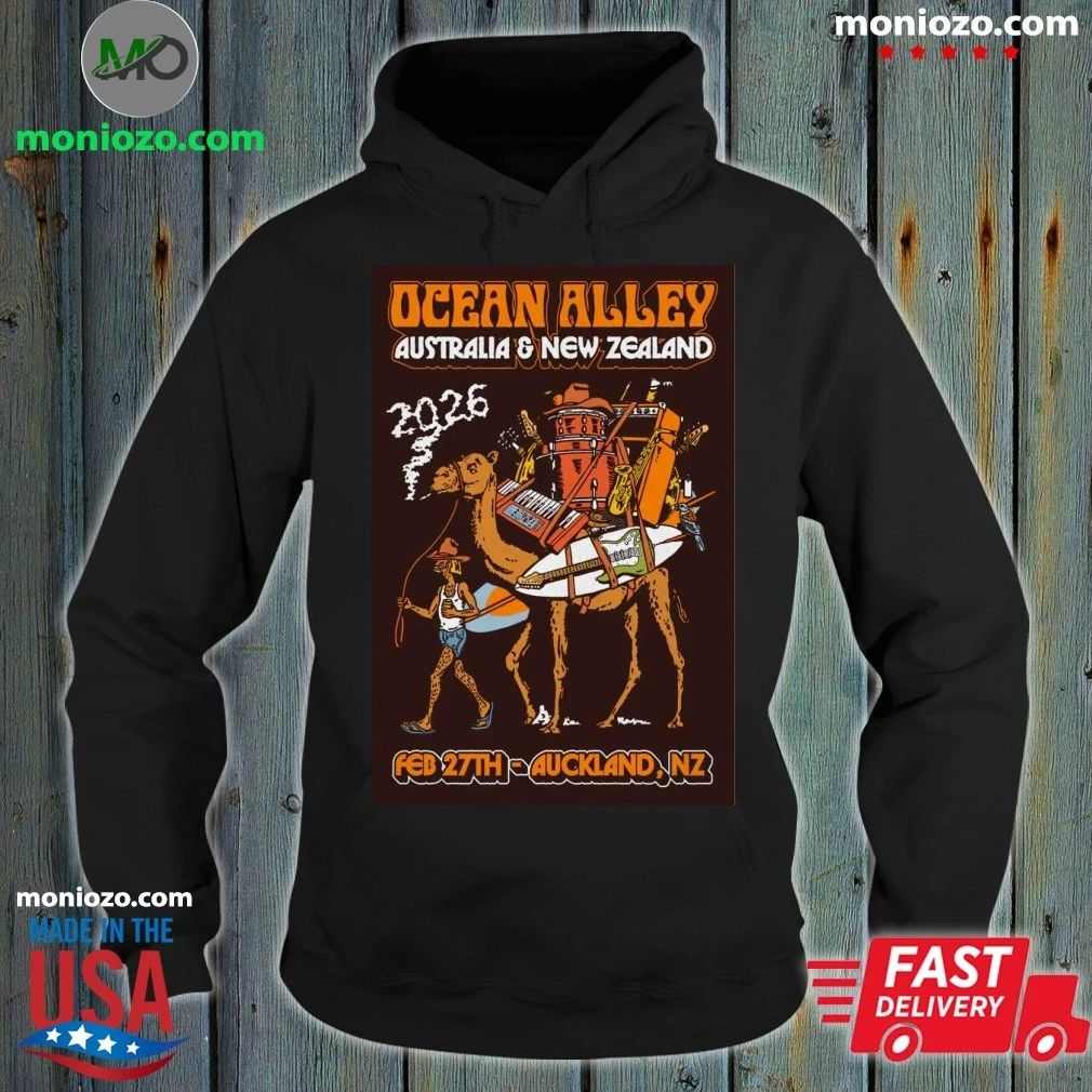 Ocean Alley 2026 AUS NZ Tour Limited Edition NZ Tour Poster T-Shirt