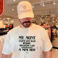 My aunt can’t get mad at me because I am literally a mini her shirt