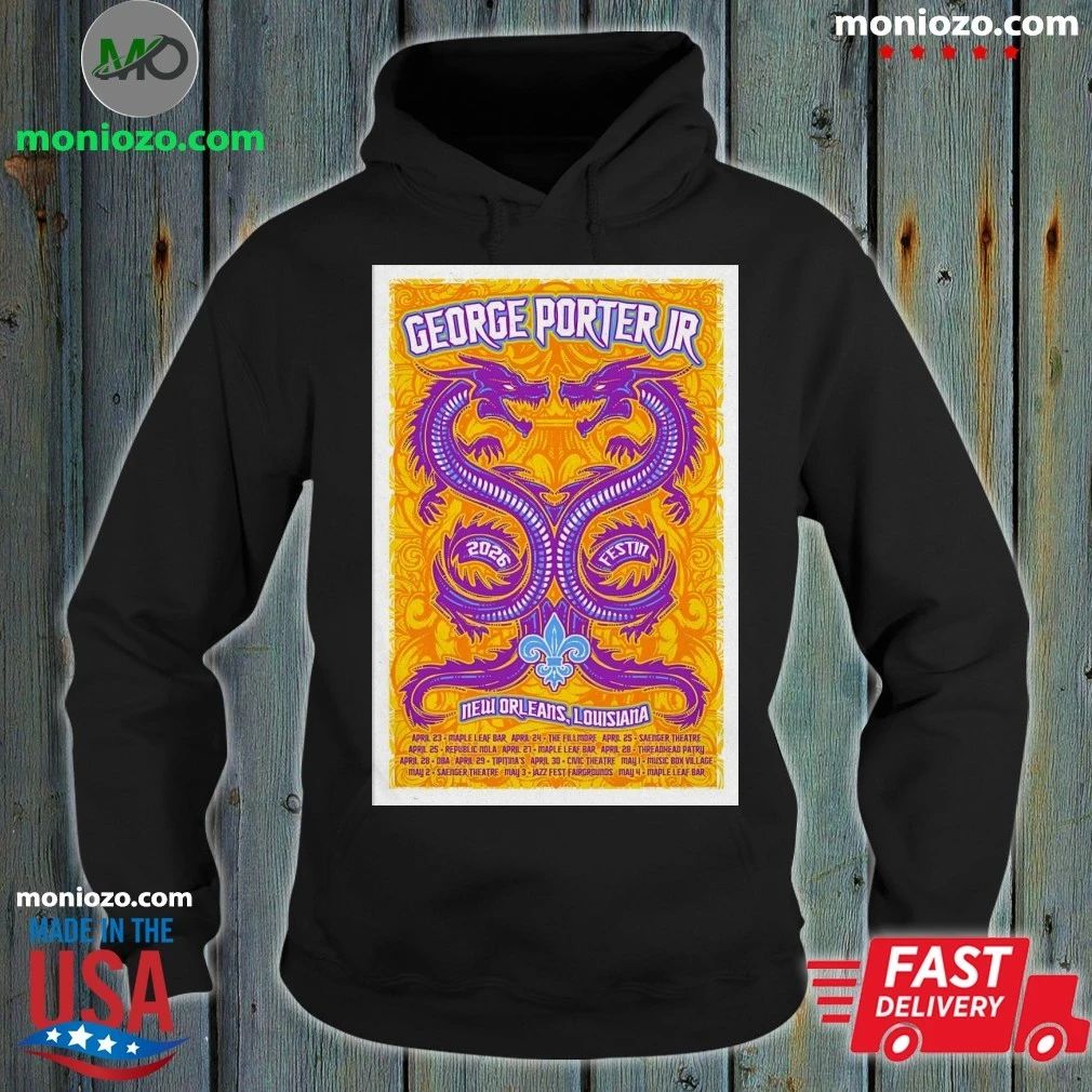 George Porter JR. 2026 Jazz Fest in New Orleans LA Poster Shirt