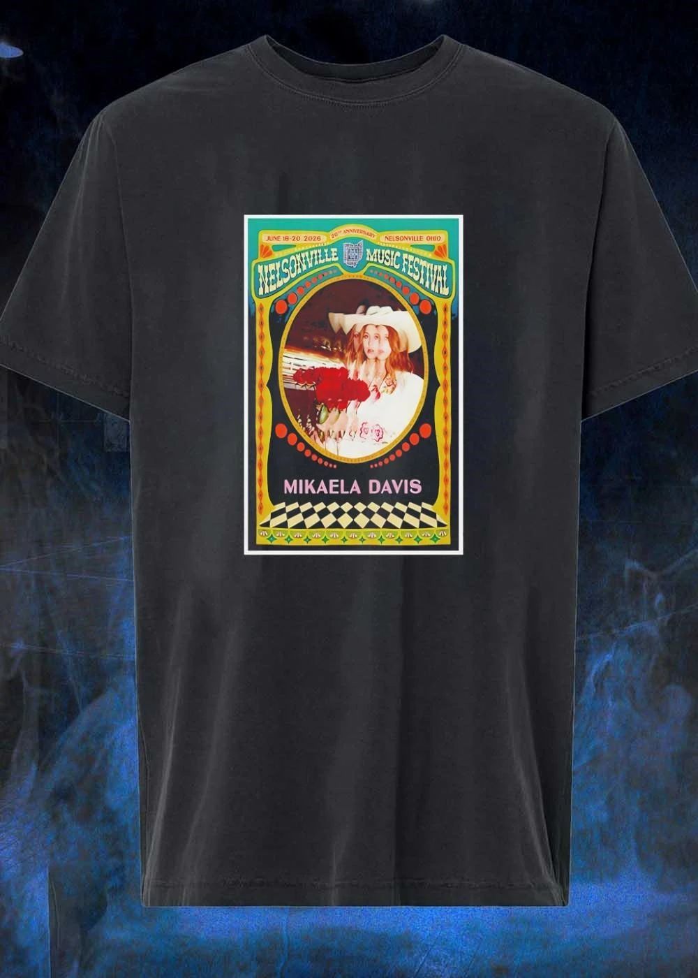 Nelsonville Music Festival 20th Anniversary Mikaela Davis 2026 shirt