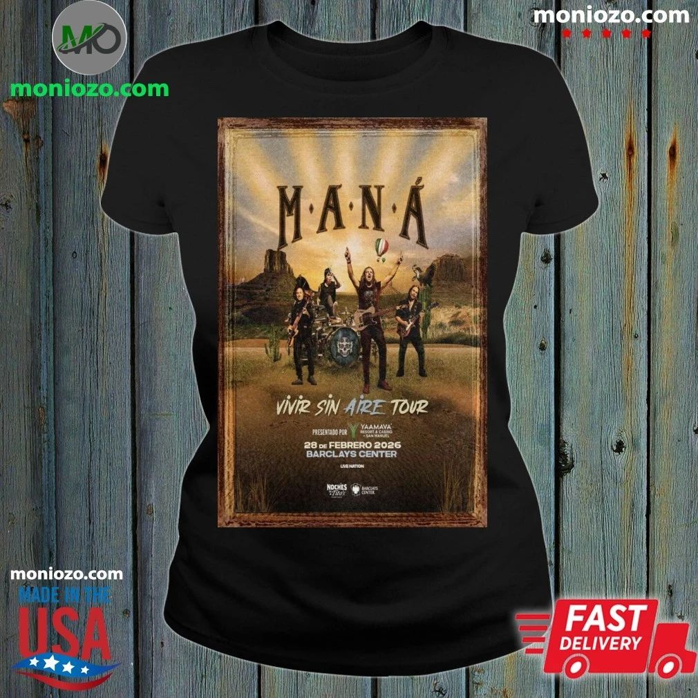 MANÁ Feb 28, 2026 Poster Barclays Center Shirt