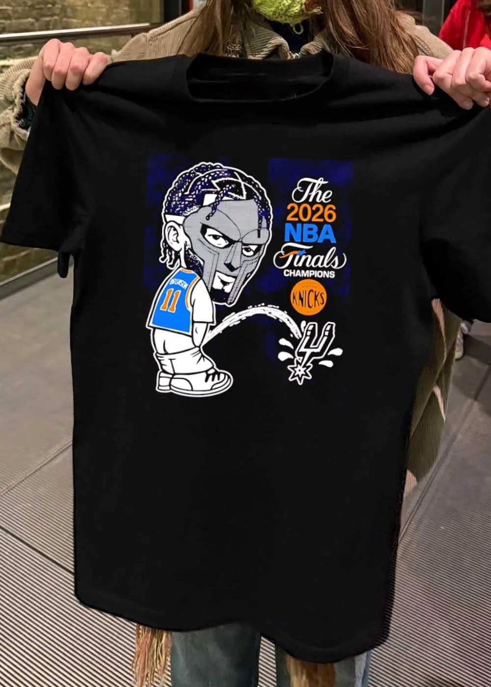 Jalen Brunson Mask Peeing on San Antonio Spurs The 2026 NBA Finals Champions Shirt