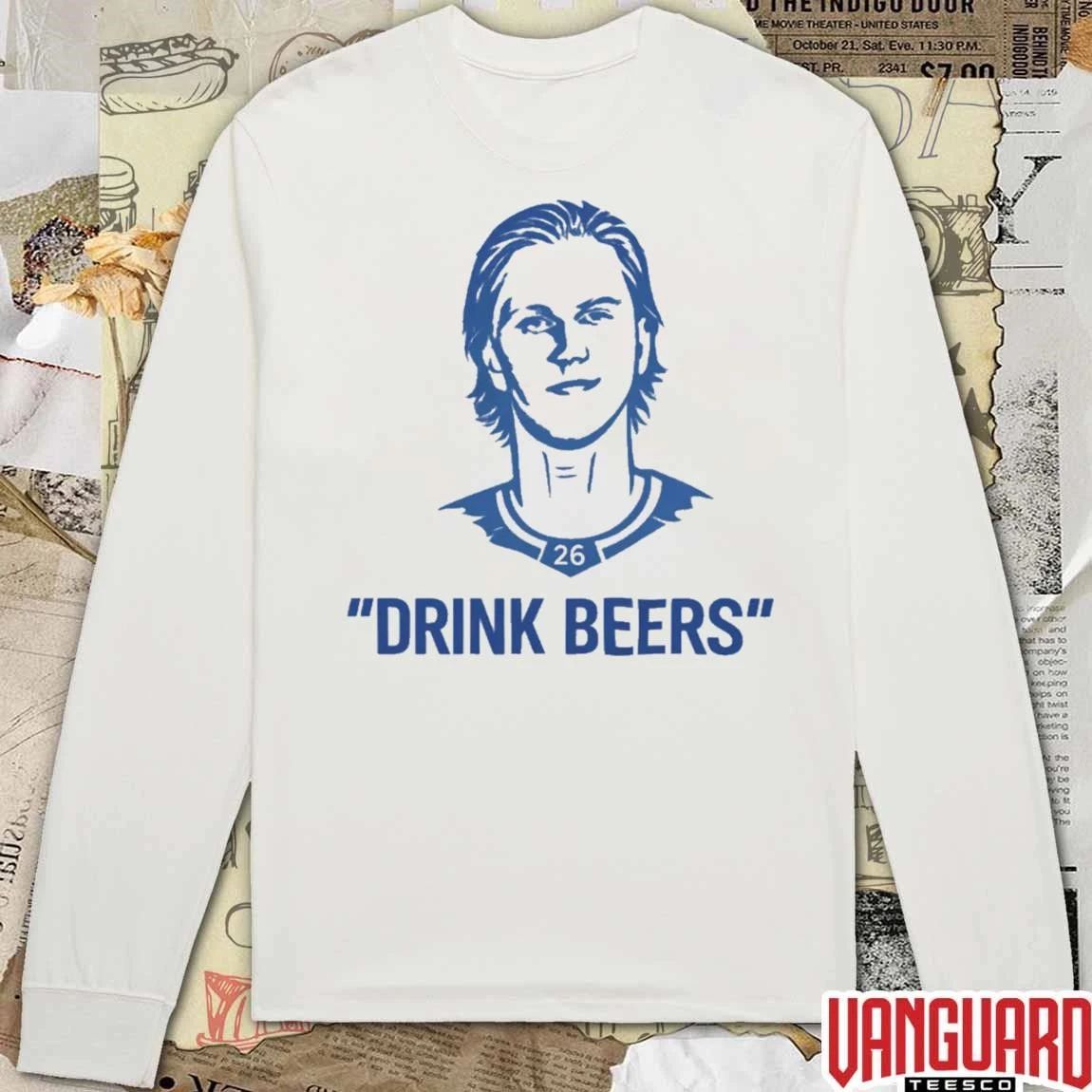 Sam Carrick Drink Beers NHL Hockey 2026 t-shirt