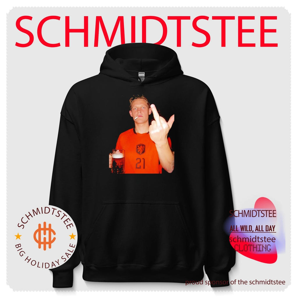 Frenkie de Jong Netherlands National Football Team Beer and Cigarette middle finger shirt