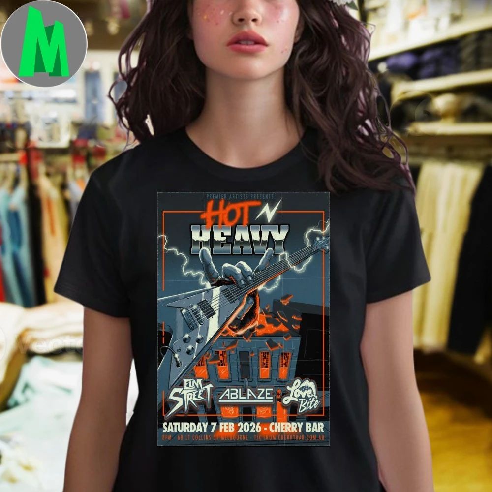 Original Hot N’ Heavy Event Melbourne On Feb 7 2026 Poster Shirt