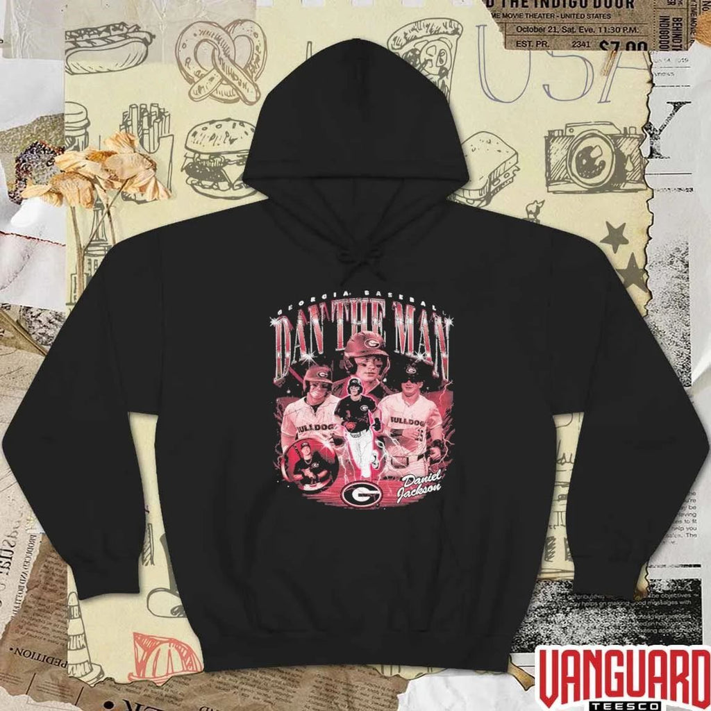 Daniel Jackson Dan the Man Georgia Bulldogs Baseball t-shirt