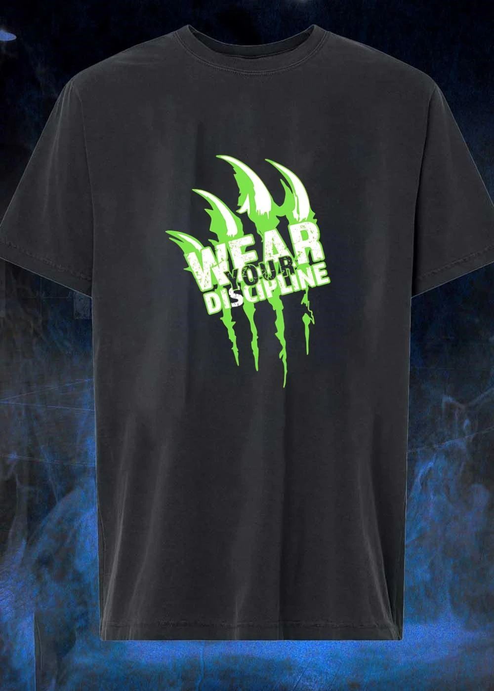 Distressed Green Claw Wear Your Discipline Graphic Shirt