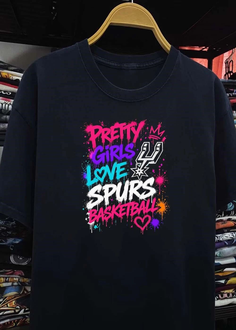 Pretty Girls Love Spurs Basketball San Antonio Spurs T-Shirt
