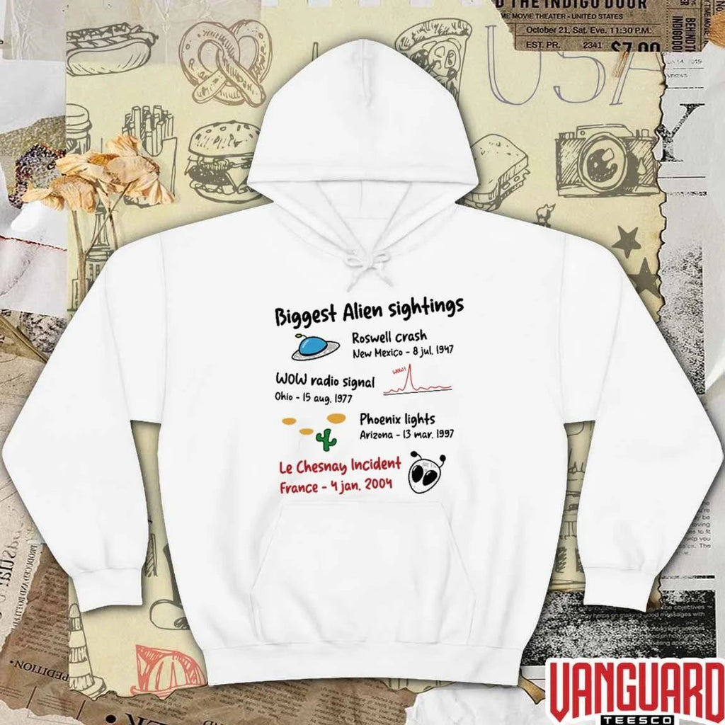 Biggest Alien Sightings Le Chesnay Incident France 4 January 2004 t-shirt