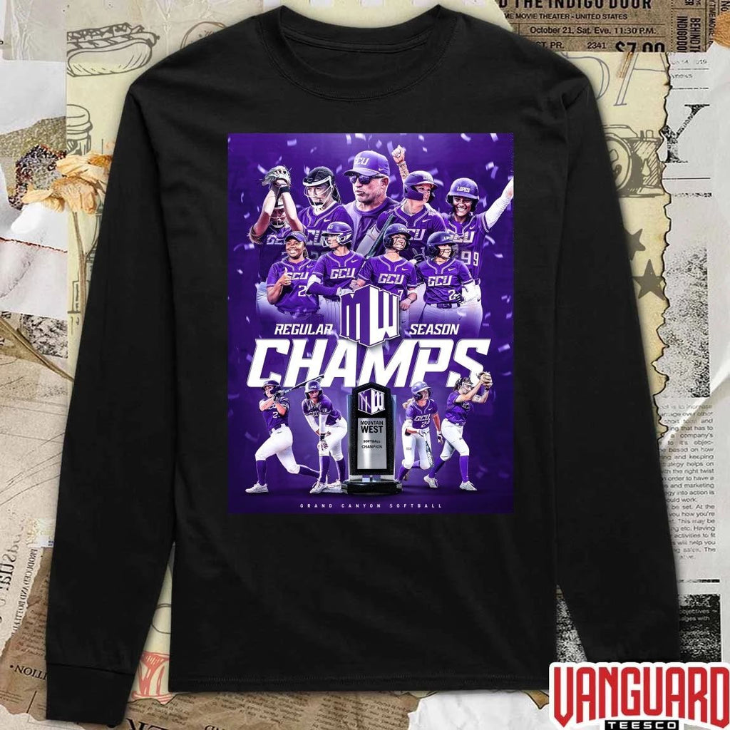 Grand Canyon University Softball 2026 Mountain West Regular Season Championship Poster t-shirt