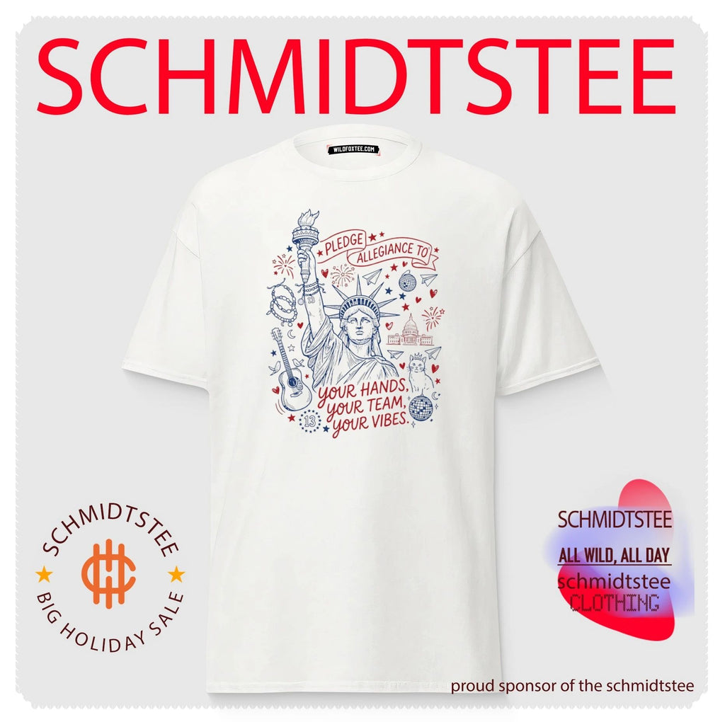 Statue of Liberty Pledge Allegiance Patriotic USA Spirit 250 Anniversary shirt